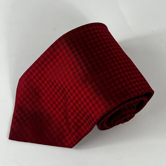 Valerio Garati Other - Valerio Garati 100% Silk Mens Red Necktie Tie Handmade Traditional Standard